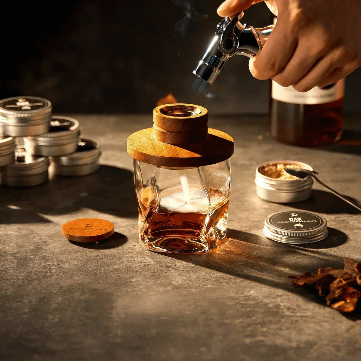 Tsuki Smoker Kit For Cocktails